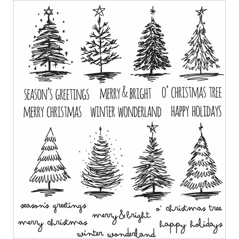 Tim Holtz Cling Stamps 7X8.5-Holiday Things