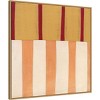 30" x 30" Broken Stripes III by Laura Nugent Framed Canvas Wall Art Print - Amanti Art: Modern Lithograph, Polystyrene Frame - 2 of 4