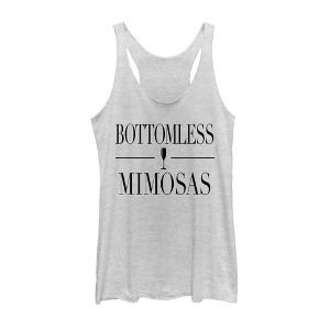 Women's CHIN UP Bottomless Mimosas Racerback Tank Top - 1 of 3
