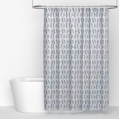 Halloween Ghost Iridescent Peva Shower Curtain White - Hyde and EEK! Boutique™
