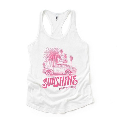 Simply Sage Market Women's Sunshine On My Mind Car Racerback Graphic Tank