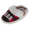 Floopi Kids "Lil Bear" Buffalo Plaid Two-Tone Faux Fur Clog Slipper - image 3 of 4