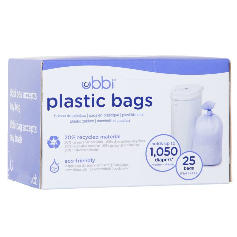 Ubbi Plastic Diaper Pail Bags, 1 of 4