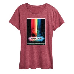 Women's - Star Trek - Retro Movie Poster Short Sleeve Graphic T-Shirt - 1 of 4