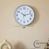 Clockswise Black Analog Clock – Silent, Non-Ticking for Wall, Office Desk, Table and Shelf, Battery-Operated Perfect for Home Office - 2 of 4
