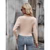 Womens Tie Front Sweater Cardigan Long Sleeve Rib Knit Shrug for Dress Sweaters Crop Tops Womens Soft Cardigan - 2 of 4