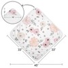 Sweet Jojo Designs Baby Girl Hooded Baby Towels Watercolor Floral Pink and Grey - 2 of 2