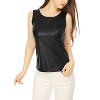 INSPIRE CHIC Women's U-Neck Stretchy Slim Fit Shiny Sparkly Metallic Tank Top - 2 of 4