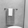BWE 4-Piece Bath Hardware Set with Towel Bar Hand Towel Holder Toilet Paper Holder Towel Hook Square - 2 of 4
