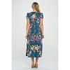 WEST K Women's Haven Short Sleeve Keyhole Printed Midi Dress - 4 of 4