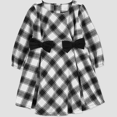 Carter's Just One You® Baby Girls' Plaid Dress - Black/White 3M