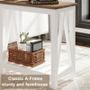 GDFStudio Claudia Farmhouse End Table with Lower Shelf - 4 of 4