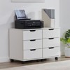 PexFix 3 Drawer Vertical File Cabinet Rolling Wooden Mobile Under Desk with Casters for Home Office - 3 of 4