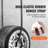 VEVOR 20 Piece Flat Bungee Cord, 20 mm Heavy Duty Bungee Straps with Steel S-Hooks, Includes 15", 21", 36", Elastic Bungee Rope for Cargo, Black - 3 of 4