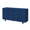 NicBex  Modern Sideboard,Kitchen Storage Cabinets with Different Pattern Design for Kitchen and Dining Room,Black/Blue - 2 of 4
