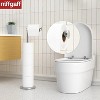 LunaLulinlk Folding Toilet Paper Holder Stand, Freestanding Toilet Roll Holder, Stainless Steel Paper Storage Holds 5 Paper Rolls - 2 of 4