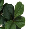 Syemin Artificial Plants 32" Tall Fiddle Tree with Planter Realistic Faux Olive Plant for Outdoor Indoor Home Decor, Green, 16"*19.5"*32" - 4 of 4