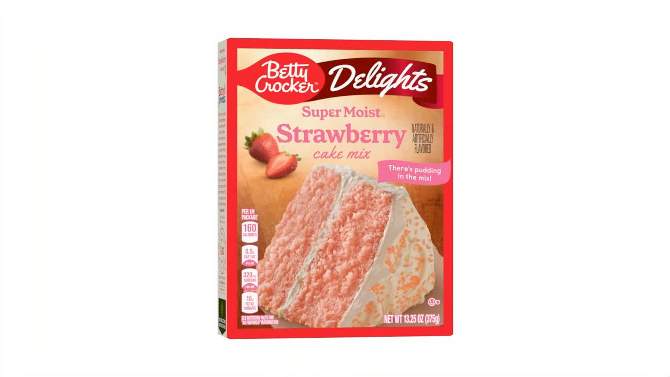 Betty Crocker Delights Strawberry Super Moist Cake Mix - 13.25oz, 2 of 12, play video