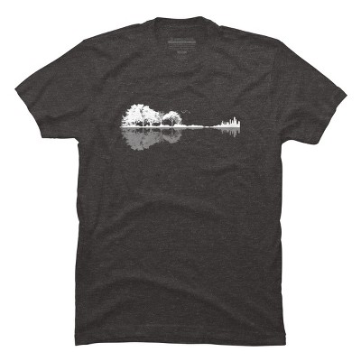 Men's Design By Humans Nature Guitar By Maryedenoa T-Shirt