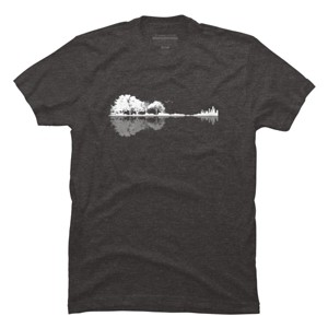 Men's Design By Humans Nature Guitar By Maryedenoa T-Shirt - 1 of 4