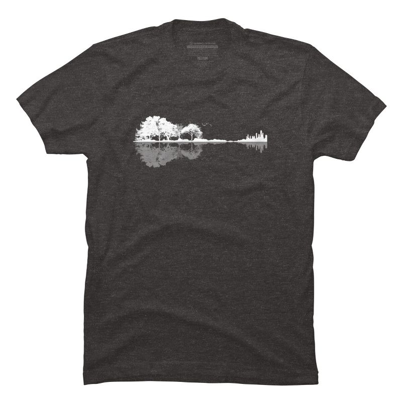 Men's Design By Humans Nature Guitar By Maryedenoa T-Shirt, 1 of 5