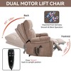 Dual Motor Infinite Position Large Power Lift Recliner Chair with Heat, 8-Point Massage, Hidden Cup Holders, and Medium-Firm Heavy-Duty Design - 4 of 4
