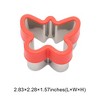 Unique Bargains Biscuit Cutter Medium Butterfly-Shaped Cookie Cutter Hand Wash Stainless Steel Plastic 2.8"x2.3"1.6" 1Pcs - 3 of 4