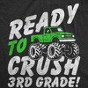 Youth Funny T Shirts Ready To Crush 3rd Grade Sarcastic Monster Truck Graphic Novelty Tee For Kids - Crazy Dog Youth T Shirt with Fun Design - 2 of 4