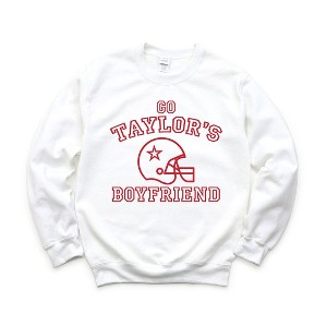 Simply Sage Market Women's Graphic Sweatshirt Go Taylor's Boyfriend Varsity - 1 of 4