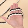 Sewing Braid Trim, 11 Yards 0.6 Inch Twisted Cotton Cord Trim, Handmade DIY Craft Embellishment Costume Garment Decor Accessory - 3 of 4