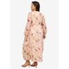 ellos Plus Size Surplice Georgette Maxi Dress - 3 of 3