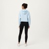 Anna-Kaci Active Women's Long Sleeve Cropped Hoodie with Kangaroo Pocket and Striped Sleeve Detail - 4 of 4