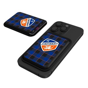 Keyscaper MLS Eastern Conference Teams Plaid Black Magnetic Credit Card Wallet - 1 of 3