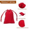 Unique Bargains Velvet Reusable Soft Jewelry Headphone Candy Drawstring Gift Bags 20 Pcs - 4 of 4