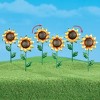 Collections Etc Sunflower Wind Wheel Spinner Garden Stakes - Set of 6 - image 2 of 2