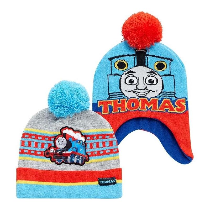 Thomas the Train Boys 2 Pack Fleece Winter Beanie Hat - Toddlers Ages 2-4, 1 of 6