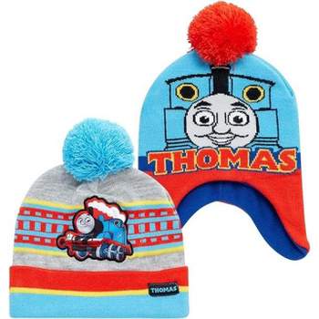 Thomas the Train Boys 2 Pack Fleece Winter Beanie Hat - Toddlers Ages 2-4