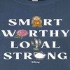 Women's - Disney - Smart Worthy Loyal Strong Fitted Graphic T-Shirt - 2 of 3