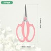 Unique Bargains Stainless Steel Garden Comfortable Grip Flower Pruning Scissor 3Pcs - 3 of 4
