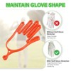 Unique Bargains Plastic Golf Gloves Stretcher with Aluminum Alloy Hanging Hooks 4 Pcs - 4 of 4