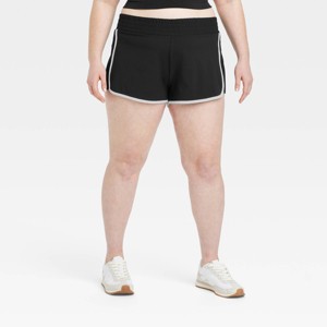 Women's Woven Mid-Rise Piped Dolphin Shorts 2.5" - All In Motion™ - 1 of 2