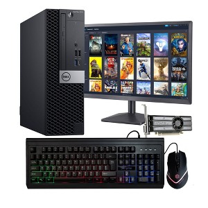 Dell Gaming Desktop | Intel i5 + GeForce GT 1030 2GB GPU | 1080p Gaming PC | 16GB DDR4 | 1TB SSD | Win 11 Pro | Manufacturer Refurbished - 1 of 4