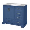 YOOCOZZ Traditional Solid Wood Bathroom Vanity & Cabinet with Ceramic Basin - 3 of 4