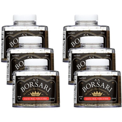 A.A. Borsari Original Seasoning Salt - Case of 6/4 oz
