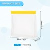Unique Bargains Reusable Leakproof Zip PEVA Freezer Food Storage Bags 3 Pcs - 2 of 4