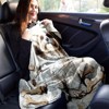 Seasonal Flannel Fleece Blanket with Dog and Bone Pattern, Soft Polyester Fabric, Throw for Sofa, Bed, Travel, Outdoor Use - 4 of 4