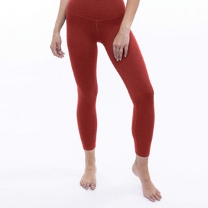 Rib 7/8 High Waisted Legging - Cayenne - LEZAT - 1 of 3