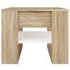 vidaXL Coffee Table in Sonoma Oak and White - 4 of 4