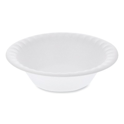 Pactiv Unlaminated Foam Dinnerware, Bowl, 12 oz, 6 Dia, White, 1,000/Carton