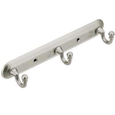 Moen Yorkshire Brushed Nickel Towel Bar 10 In. L Zinc Target
